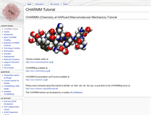 Tablet Screenshot of charmmtutorial.org